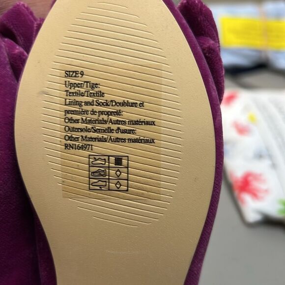 Janie and Jack 100048212 Velvet Bow Ballet Flat Burgundy Raspberry NWT - Picture 9 of 9